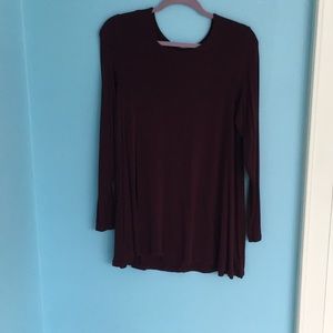 Soft maroon long sleeve from aerie